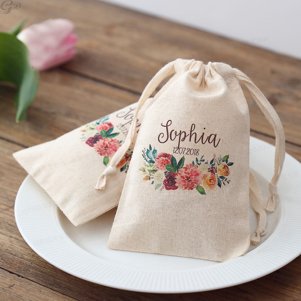 Baby Clothing Logo - 100 peças nome personalizado logotipo casamento