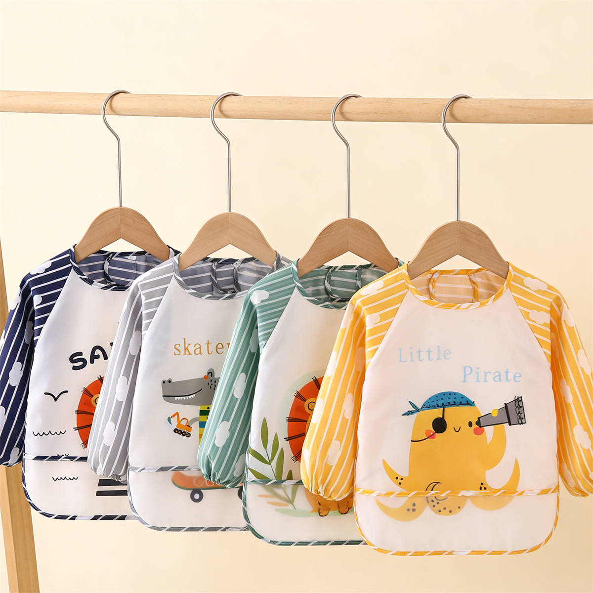 Baby Clothing Kit - 2 Peças de Babadores Impermeáveis de