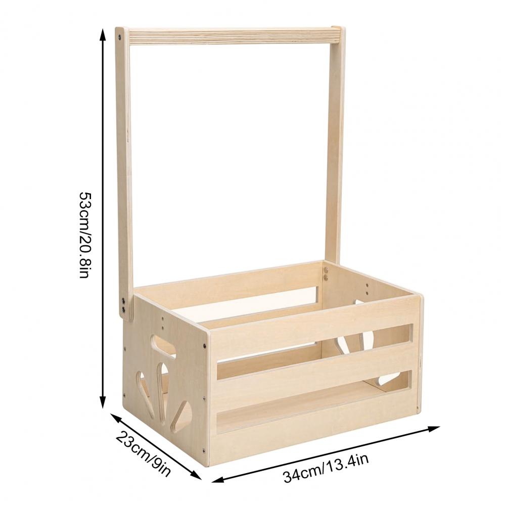 Baby Clothing Rack For Baby Shower - Cesto Organizador de Madeira para Chá