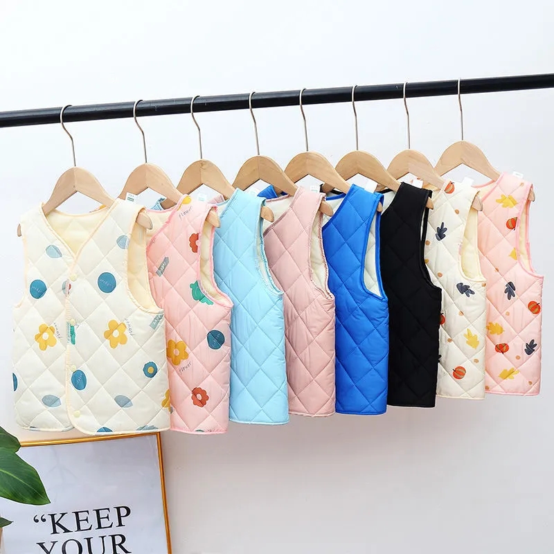 Baby Clothing Quality - Doce impresso coletes roupas infantis coletes