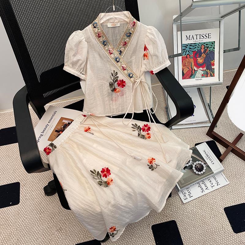 Baby Clothing Bundles - Saia curta e rendas conjunto para
