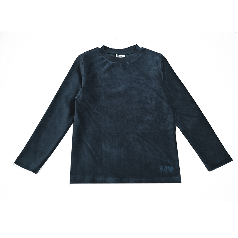 Baby Clothing Logo - Camisa Infantil Azul Marinho Escuro para