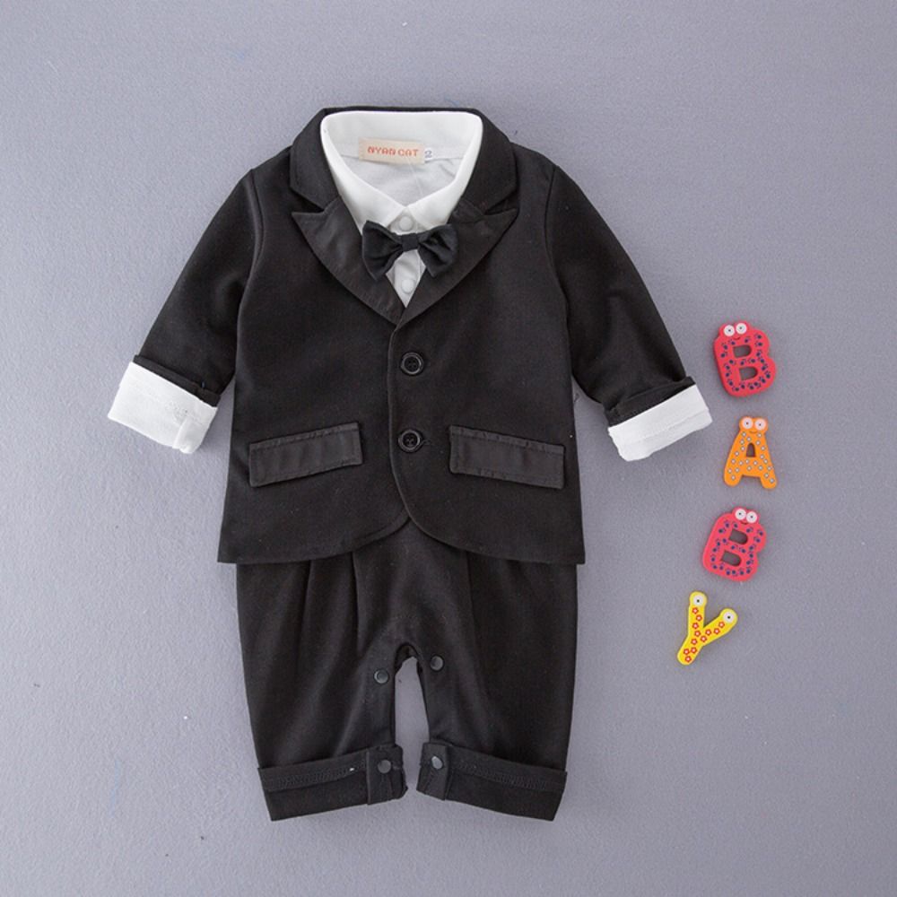 2 pçs/set preto smoking cavalh - Baby Clothing Bundles avaliação e preço