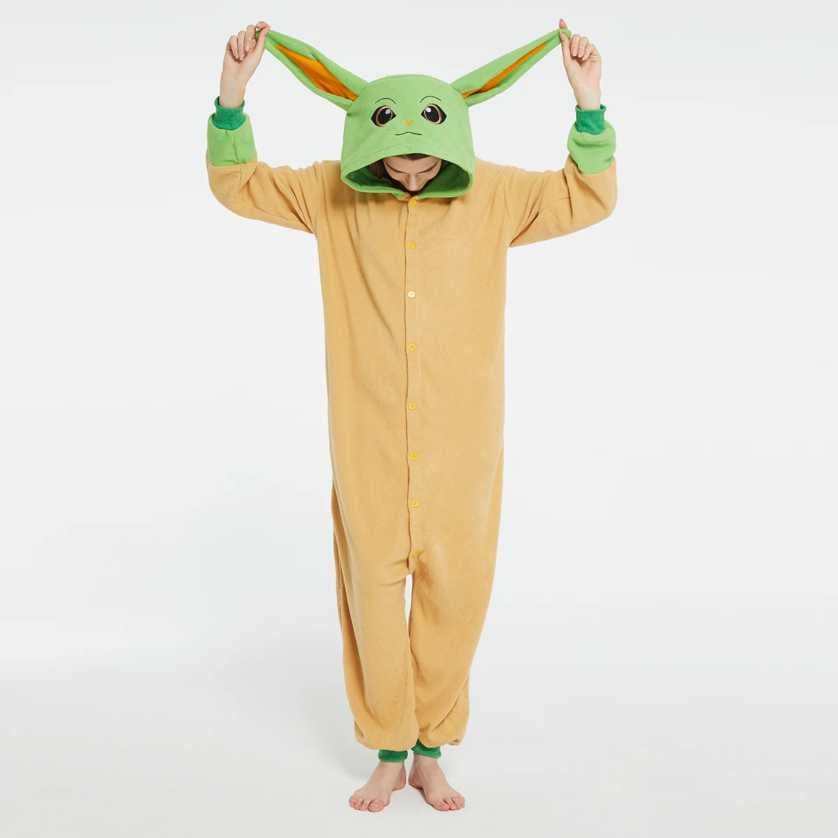 Adultos yoda bebê grogu onesie - Baby Clothing avaliação e preço