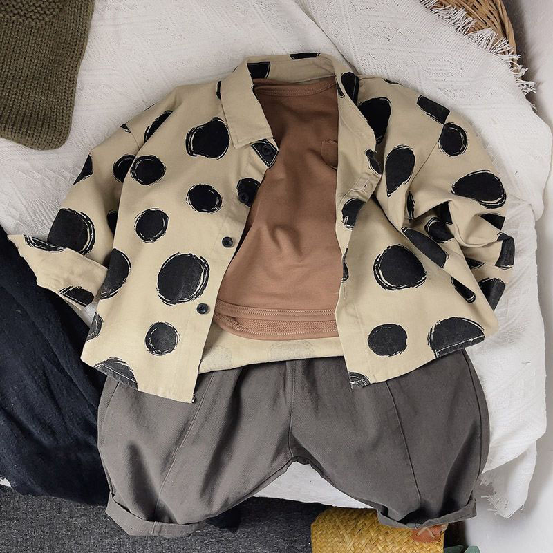 Camisas para crianças coreanas - Knit Cardigan Infant avaliação e preço