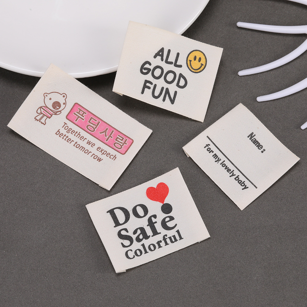 Etiquetas personalizadas com l - Baby Clothing Logo avaliação e preço