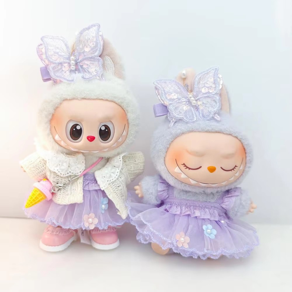 Para 15-17 cm labubu v1 v2 v3  - Baby Clothing Kit avaliação e preço